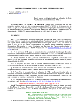 instrução normativa nº 28, de 29 de dezembro de 2014