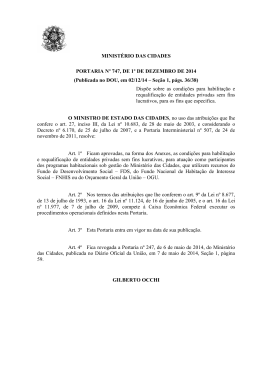 Publicada no DOU, em 02/12/14 &ndash; Se&ccedil;&atilde;o 1, p&aacute;gs. 36/38