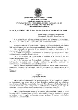 Resolu&ccedil;&atilde;o de Pesquisa - Pr&oacute;-Reitoria de Pesquisa