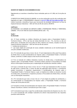 DECRETO Nº 39680 DE 23 DE DEZEMBRO DE 2014 Regulamenta