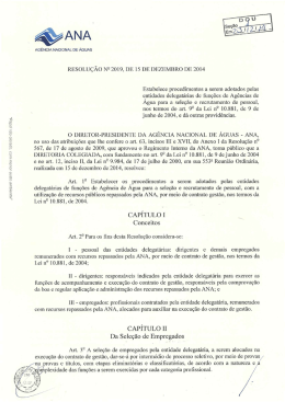 Resolução - Agência das Bacias PCJ
