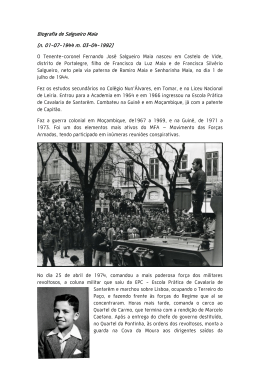 Biografia de Salgueiro Maia (n. 01-07-1944 m. 03-04