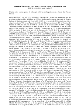 INSTRU&Ccedil;&Atilde;O NORMATIVA RFB N&ordm; 1500, DE 29 DE OUTUBRO DE