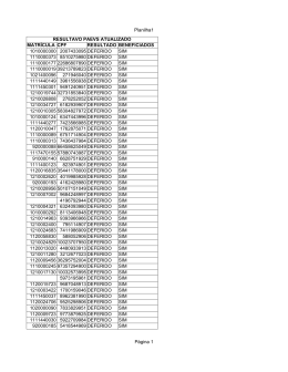 Planilha1 Página 1 RESULTAVO PAEVS ATUALIZADO