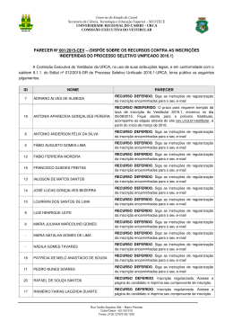 disp&otilde;e sobre os recursos contra as inscri&ccedil;&otilde;es - cev