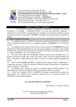 Edital n&ordm; 15/2014