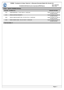 14.06.08.03.09 Deferimento Inscri&ccedil;&otilde;es \(IPD/Fidene