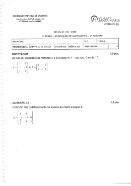 1&ordf; Etapa - Prova 2
