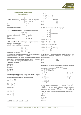 Exerc&iacute;cios - Projeto Futuro Militar