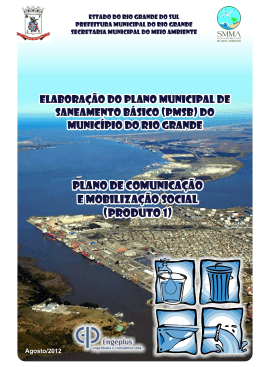 Plano de Mobiliza&ccedil;&atilde;o e Comunica&ccedil;&atilde;o Social