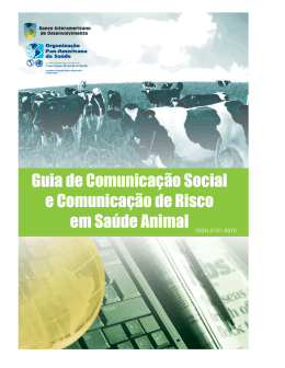 Guia de Comunica&ccedil;&atilde;o Social e Comunica&ccedil;&atilde;o de Risco