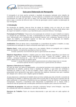 (Guia para Elabora&ccedil;&atilde;o de Monografia)