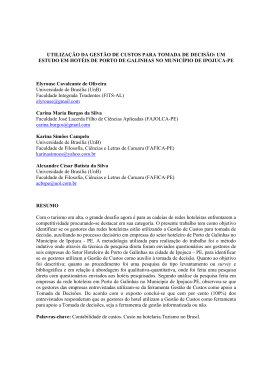 utilização da gestão de custos para tomada de decisão