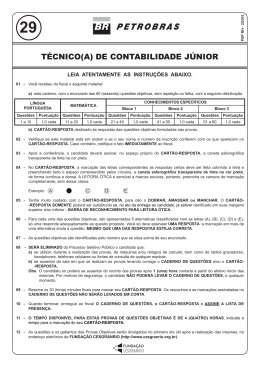 Prova - Funda&ccedil;&atilde;o Cesgranrio