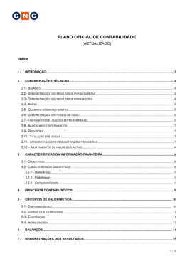 Plano Oficial de Contabilidade (POC)
