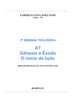 2&ordf; SEMANA TEOL&Oacute;GICA 2&ordf; SEMANA TEOL&Oacute;GICA AT G&ecirc;nesis e
