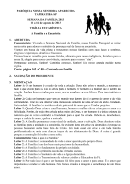 Integra da Vig&iacute;lia Eucar&iacute;stica - clique aqui