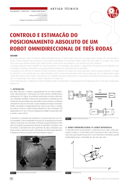 controlo e estimacão do posicionamento absoluto de um robot