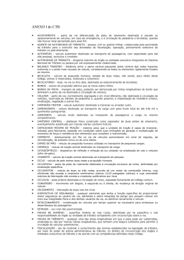 ANEXO I do CTB