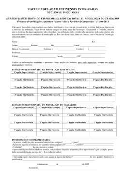 Fichas de inscri&ccedil;&atilde;o para est&aacute;gios 2013 - FAI