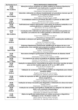Dia/Hor&aacute;rio/local TEMAS/MESTRANDOS/ORIENTADORES