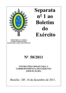 Separata EB10-IG-01.001 - Arquivo Hist&oacute;rico do Ex&eacute;rcito