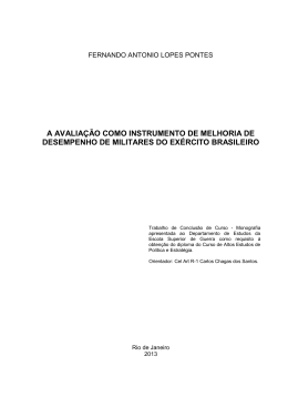 PONTES, Fernando Antonio Lopes. A avalia&ccedil;&atilde;o como instrumento