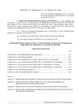 IR 30-50 - Diretoria de Civis, Inativos, Pensionistas e Assist&ecirc;ncia