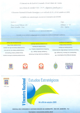 Folder - Escola de Guerra Naval