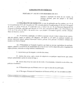 PORTARIA N9 1.042 DE 10 DE DEZEMBRO DE 2012.