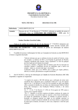 PRESID&Ecirc;NCIA DA REP&Uacute;BLICA Controladoria