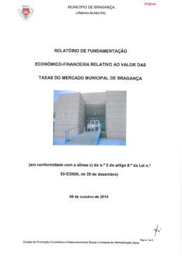Fundamenta&ccedil;&atilde;o econ&oacute;mico-financeira - Taxas do MMB
