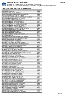 Resultado da Avalia&ccedil;&atilde;o Psicol&oacute;gica (final)