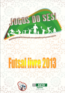 Boletim informativo futsal livre 30-08-2013 V2