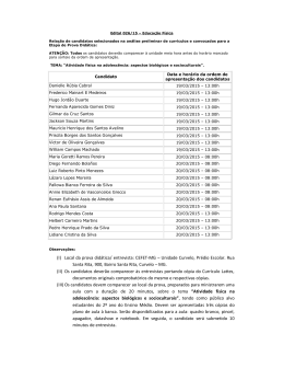 (I) Local da prova did&aacute;tica/ entrevista: CEFET