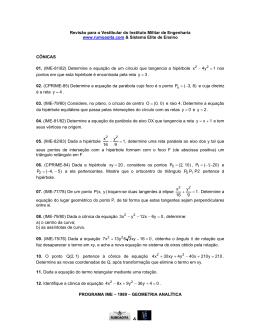 & Revis&atilde;o para o Vestibular do Instituto Militar de Engenharia www