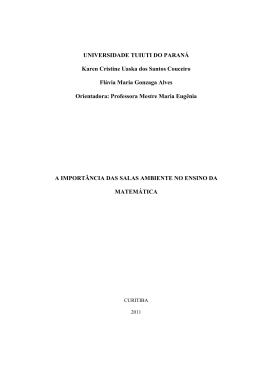 a importancia das salas ambiente no ensino da - TCC On-line
