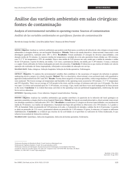 fontes de contamina&ccedil;&atilde;o