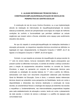 II - ALGUNS REFERENCIAIS T&Eacute;CNICOS PARA A