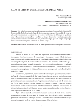 Alda Junqueira Marin. SALAS DE LEITURA E GEST&Atilde;O