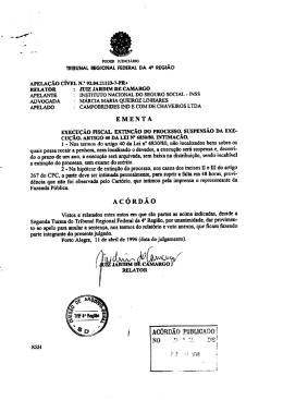 TRIBUNAL REGIONAL FEDERAL DA 4` REGIÃO