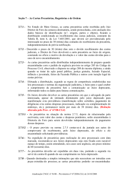 Seção 7 – As Cartas Precatórias, Rogatórias e de Ordem 2.7.1