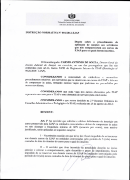 001/2012-EJAP - Tribunal de Justiça do Amapá