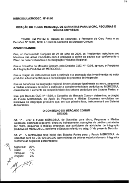 &eacute;? mercosulicmcidec. n&deg; 41108 cria&ccedil;&atilde;o do fundo mercosul