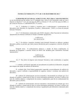 INSTRU&Ccedil;&Atilde;O NORMATIVA No 57, DE 11 DE DEZEMBRO DE 2013