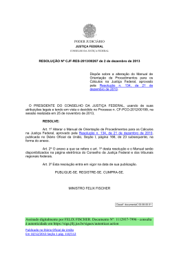 Res 267-2013 - Justiça Federal