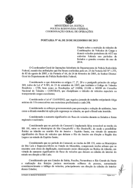 Dispõe sobre - Polícia Rodoviária Federal