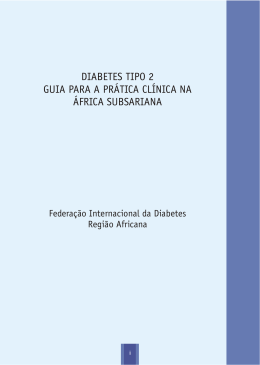 diabetes tipo 2 guia para a prática clínica na áfrica subsariana