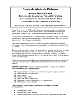 Sinais de Alerta da Diabetes