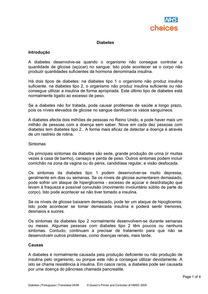 síntomas de diabetes tipo 1 nhs